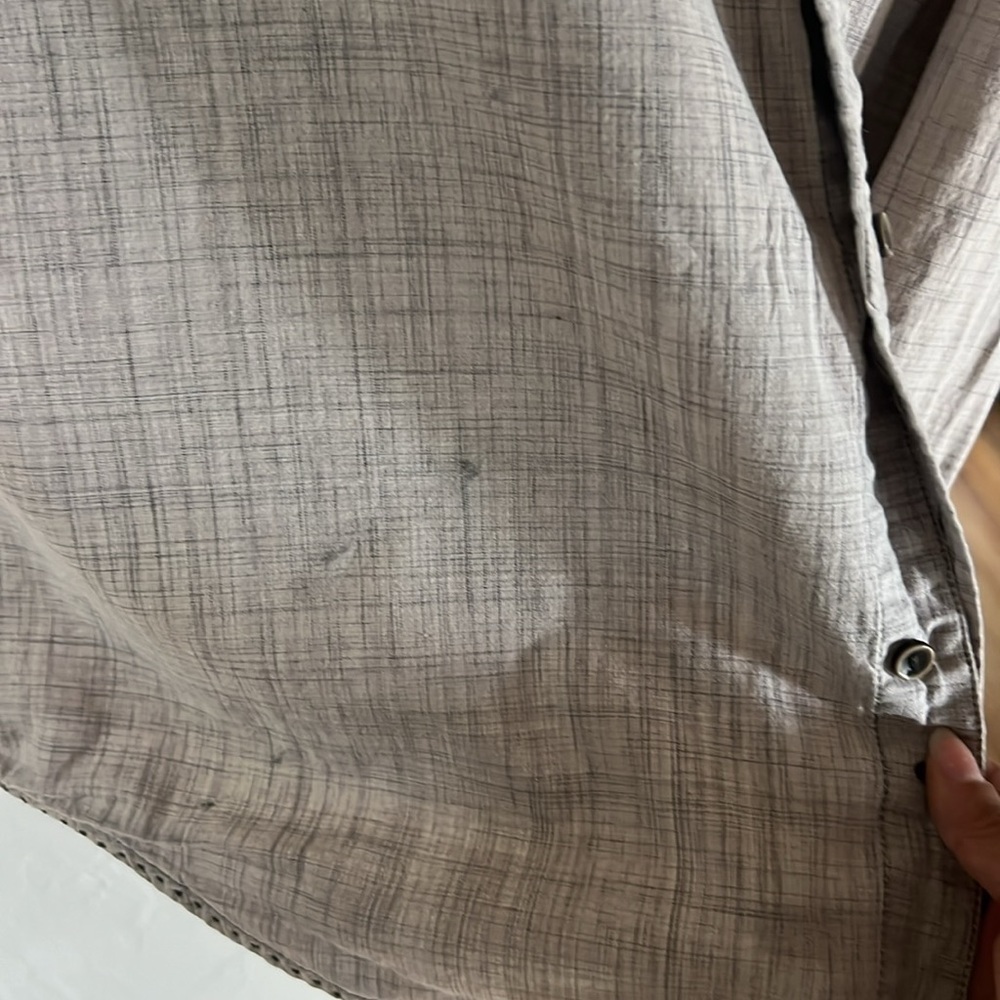 women’s Prana brown and black button up - Picture 2 of 4